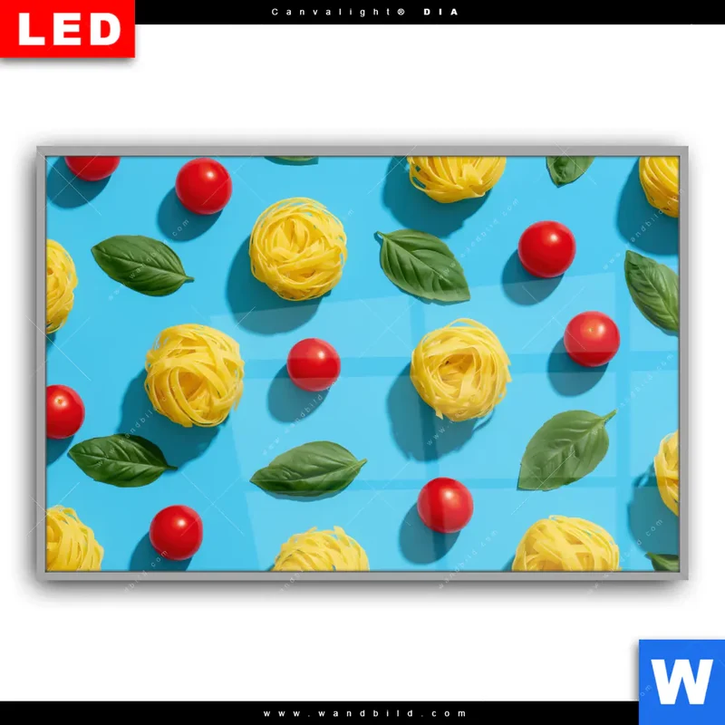 Leuchtbild Acrylglas Canvalight® DIA | Bella Pasta Pop | Querformat