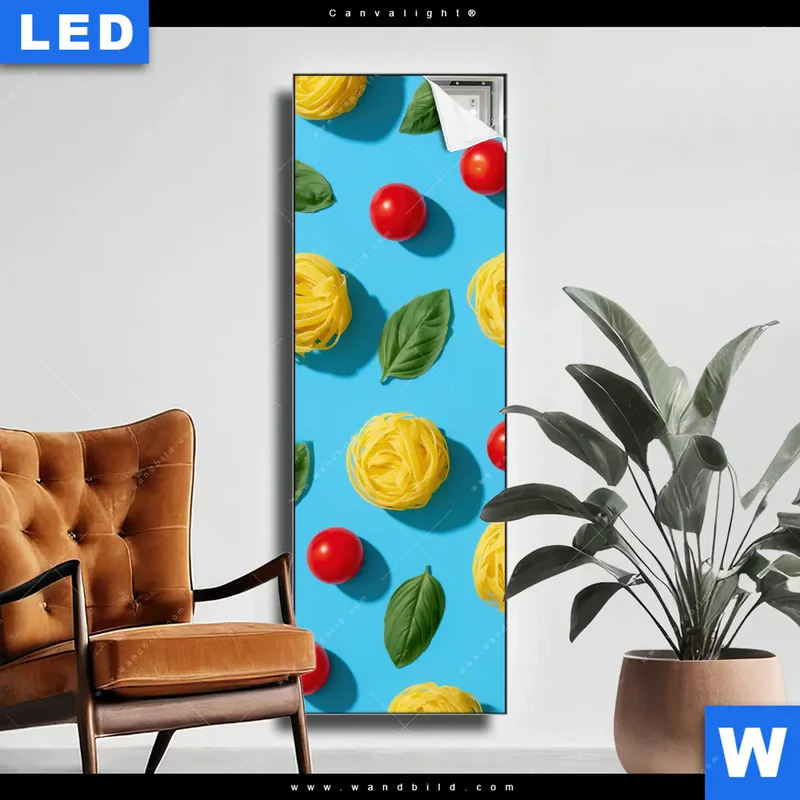 Canvalight® Leuchtbild | Bella Pasta Pop | Schmal