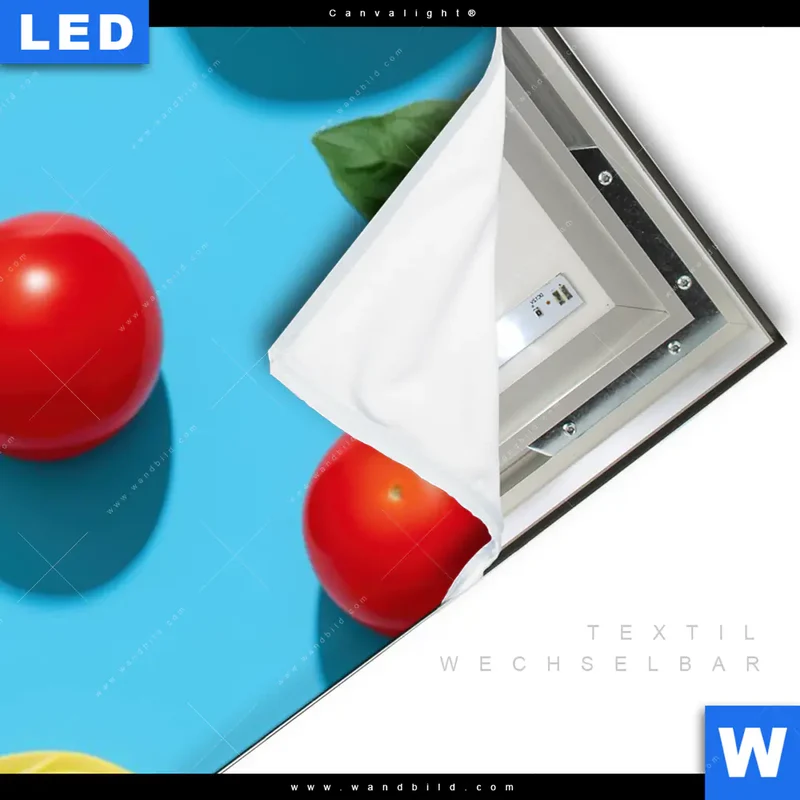Canvalight® Leuchtbild | Bella Pasta Pop | Schmal