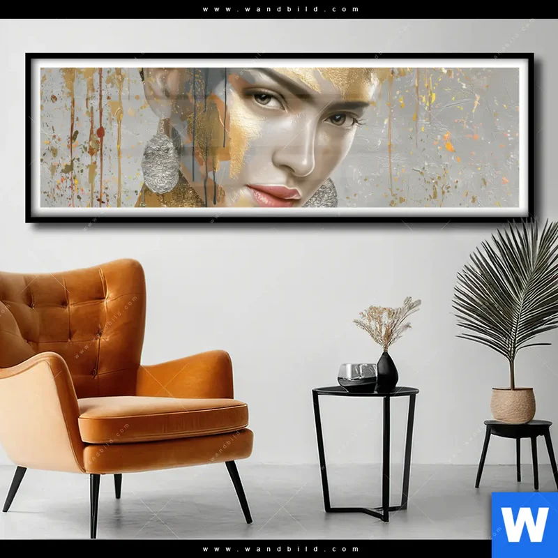 Poster | Frau mit floraler Krone | Panorama