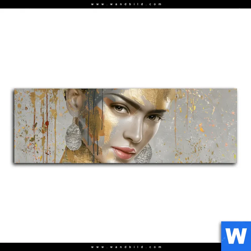 Poster | Frau mit floraler Krone | Panorama
