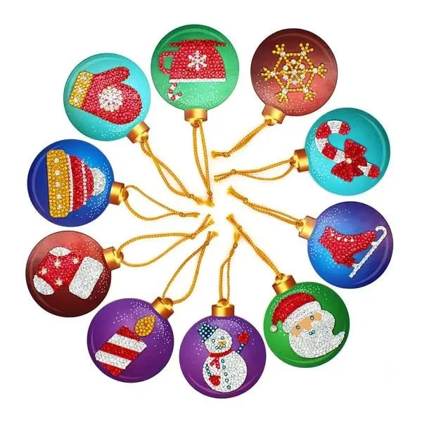 Weihnachtsbaum Anhänger 10st Set