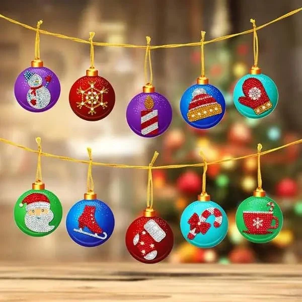 Weihnachtsbaum Anhänger 10st Set