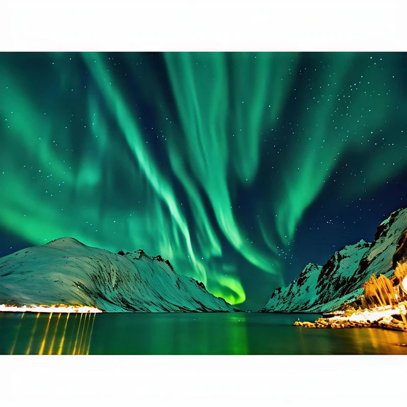 5D Diamond Painting – Aurora Landschaft