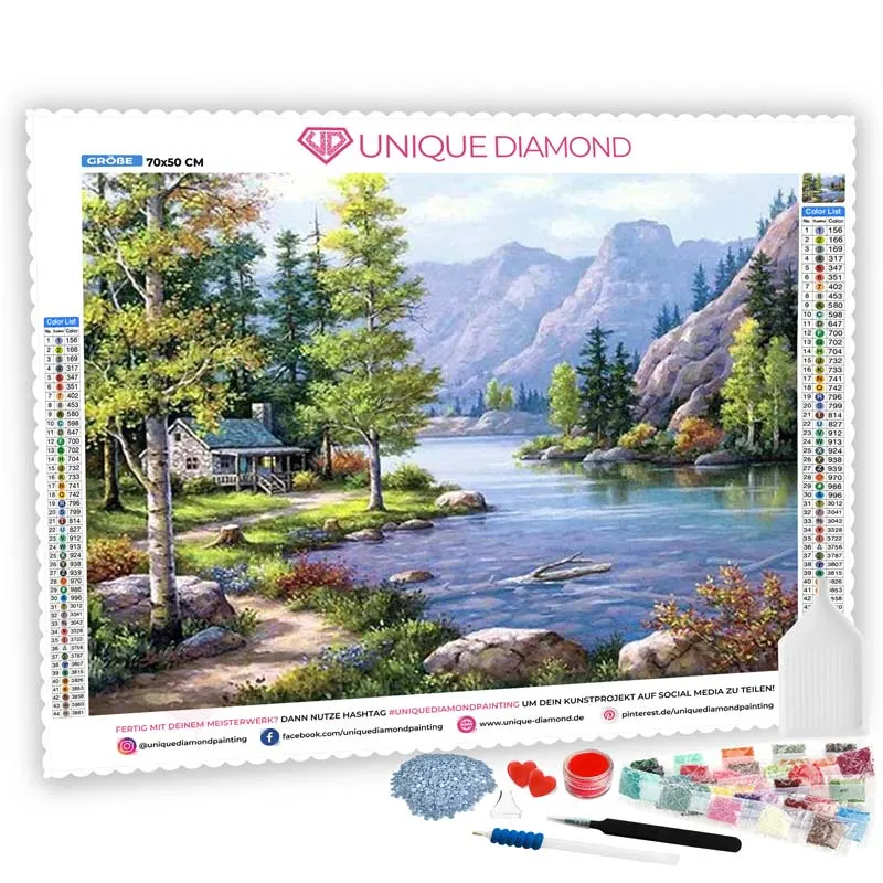 5D Diamond Painting – Berg Landschaft