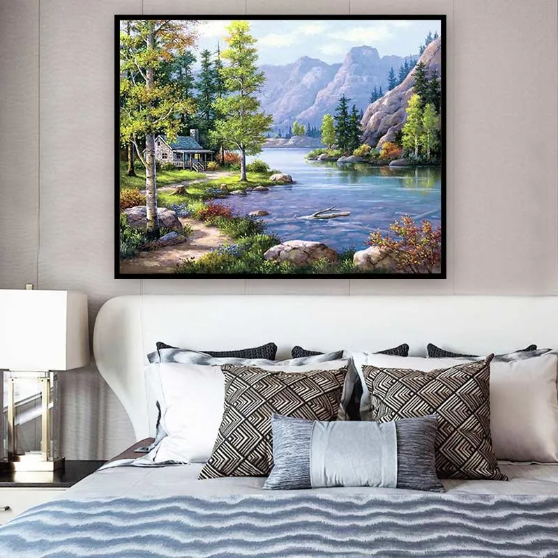 5D Diamond Painting – Berg Landschaft