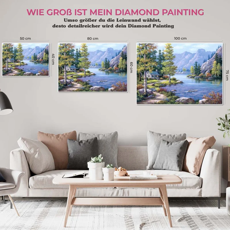 5D Diamond Painting – Berg Landschaft