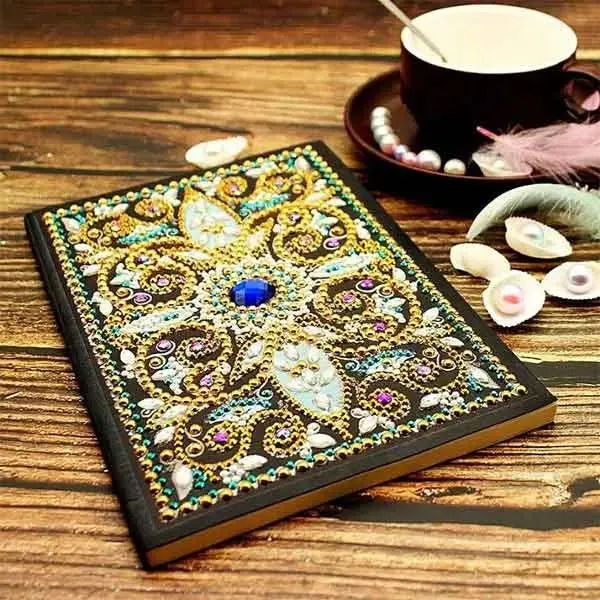 Diamond Painting Notizbuch blaues Auge