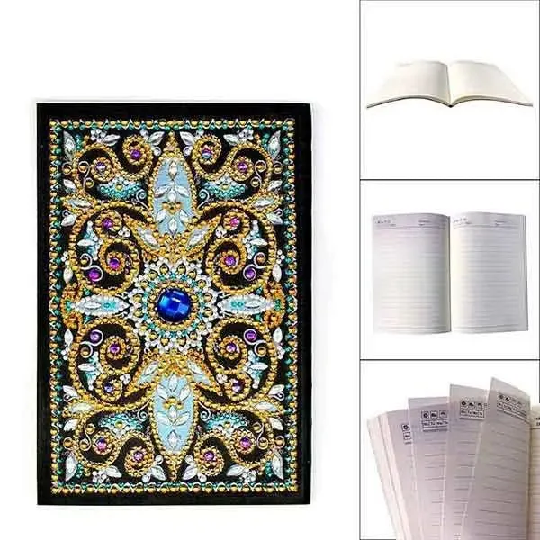 Diamond Painting Notizbuch blaues Auge