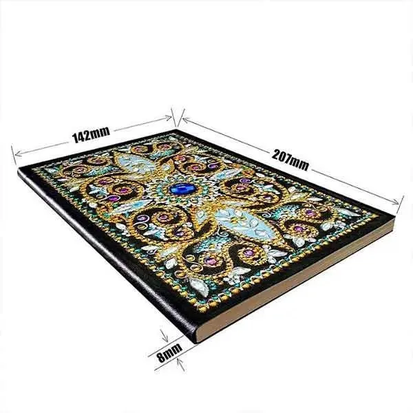 Diamond Painting Notizbuch blaues Auge
