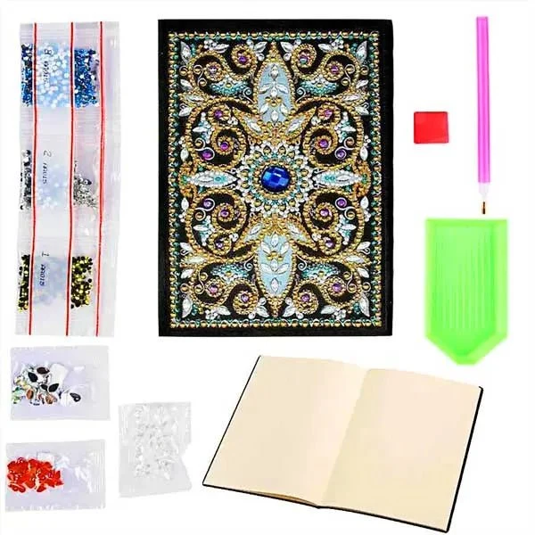 Diamond Painting Notizbuch blaues Auge