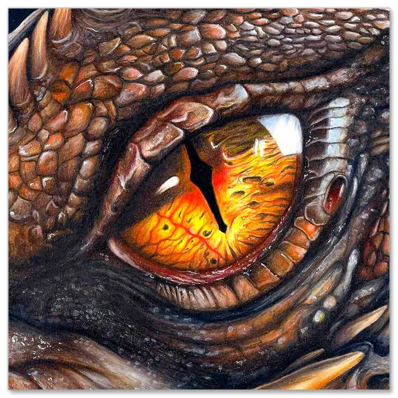 5D Diamond Painting – Drachen Auge