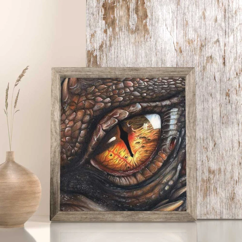 5D Diamond Painting – Drachen Auge