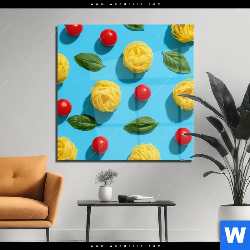 Acrylglasbild | Bella Pasta Pop | Quadrat