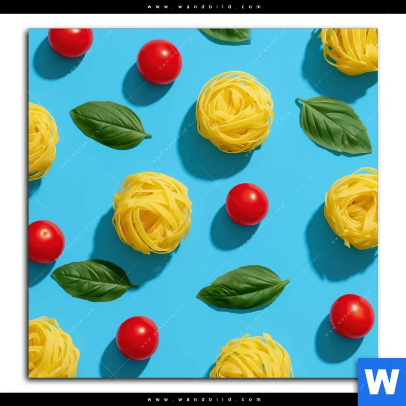 Acrylglasbild | Bella Pasta Pop | Quadrat