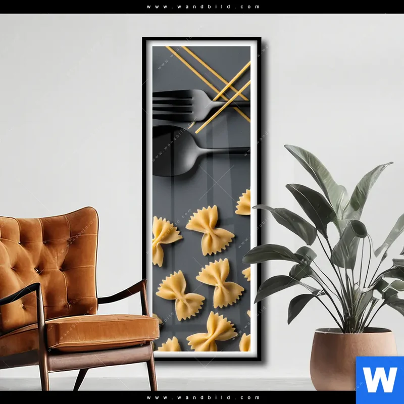 Poster | Pasta – Stilvoll serviert | Schmal