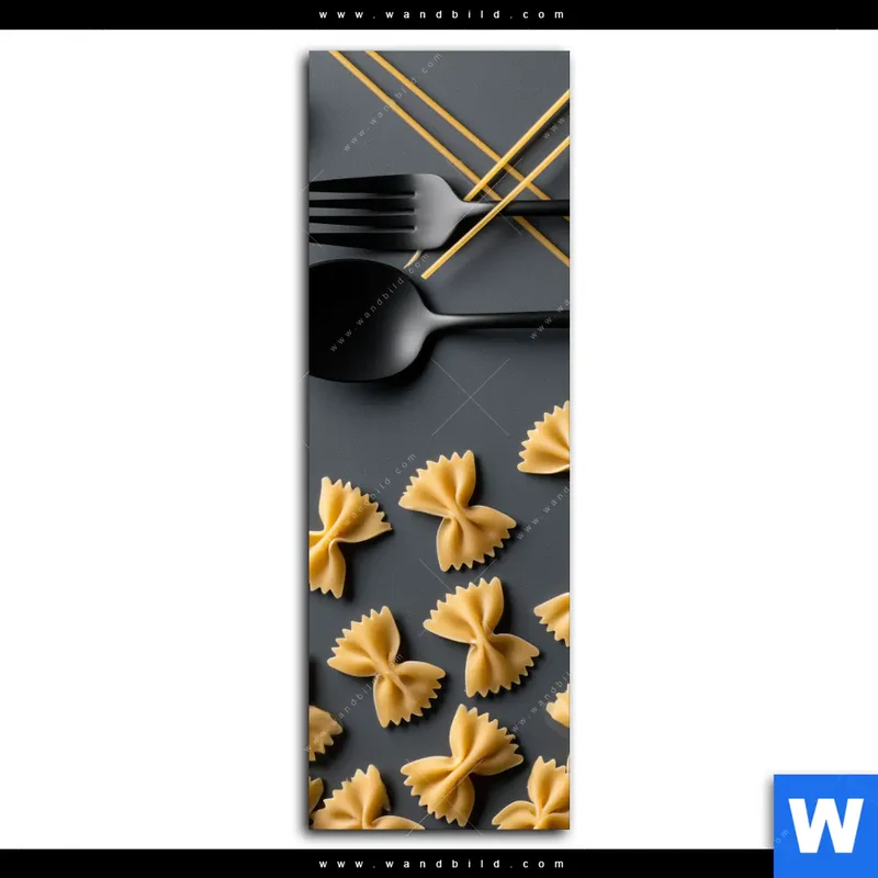 Poster | Pasta – Stilvoll serviert | Schmal