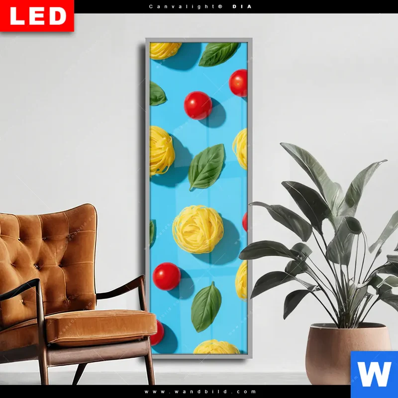 Wechselmotiv Acrylglas Canvalight® DIA | Bella Pasta Pop | Schmal