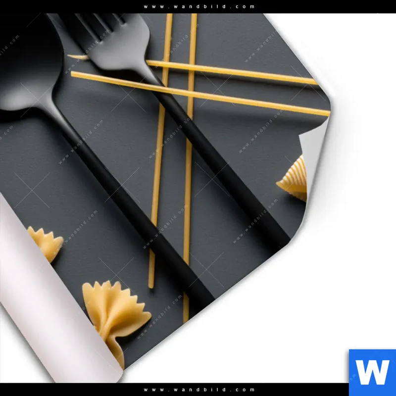 Poster | Pasta – Stilvoll serviert | Hochformat