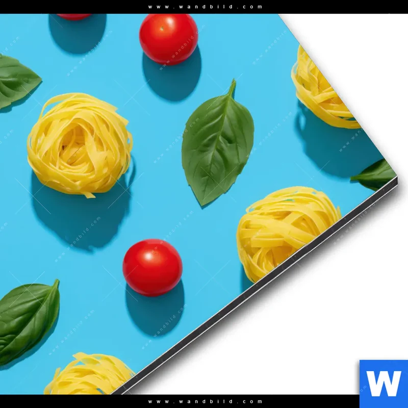 Alu-Dibond Bild | Bella Pasta Pop | Rund