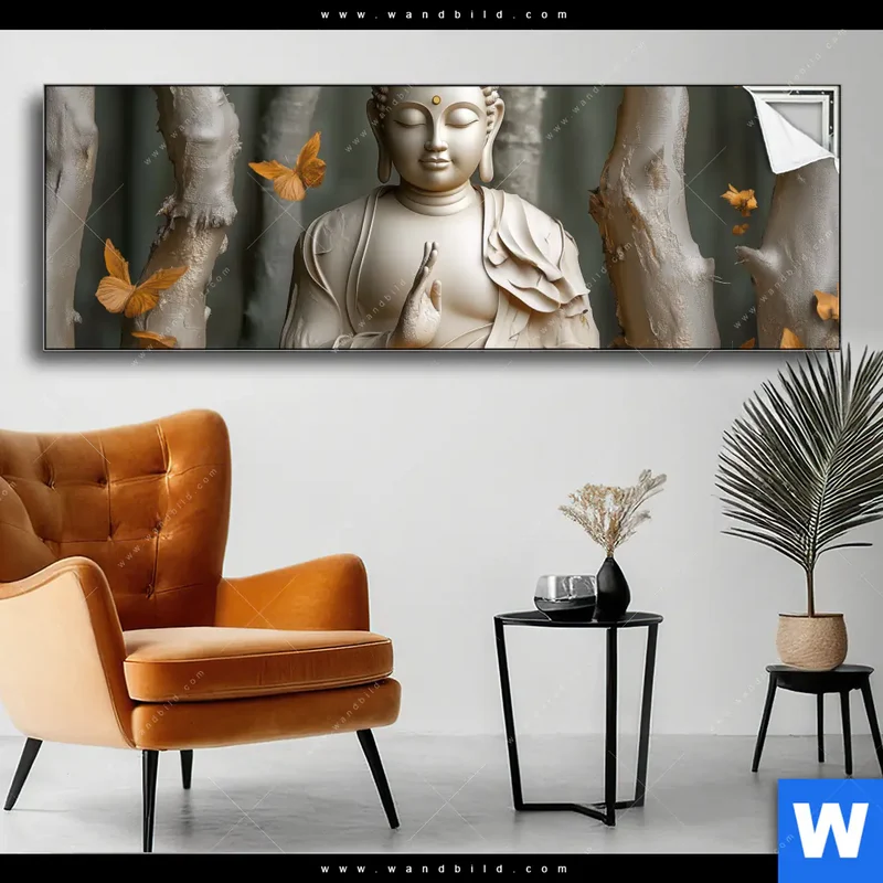 Spannbild | Buddha – Harmonie im Wald | Panorama