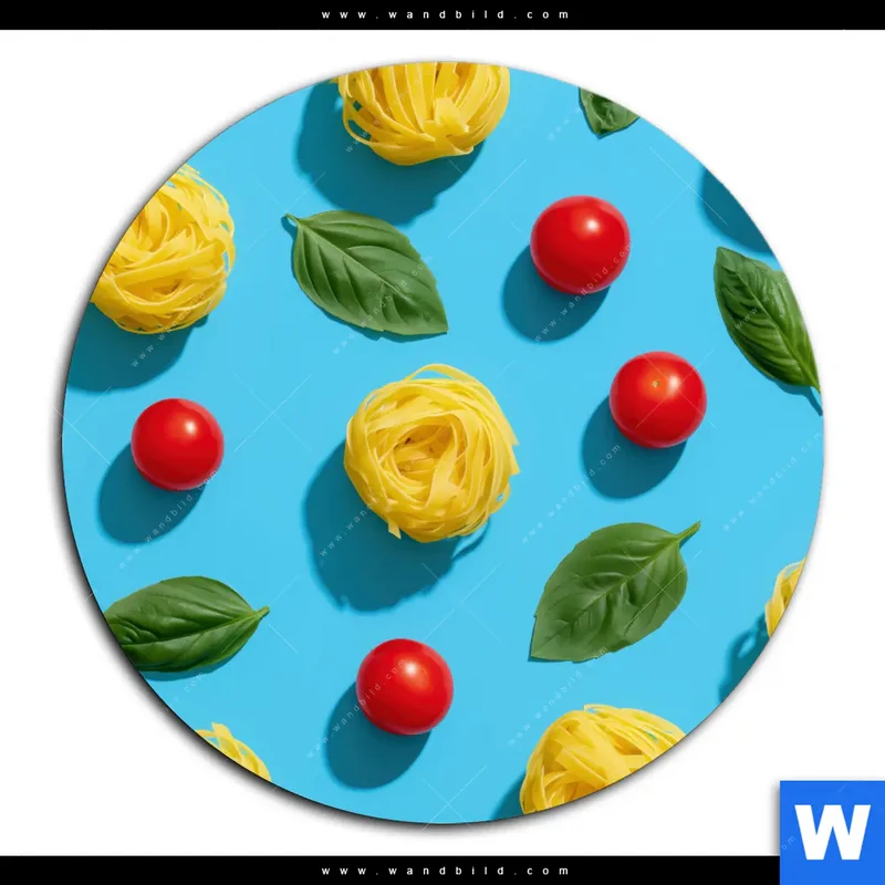 Acrylglasbild | Bella Pasta Pop | Rund