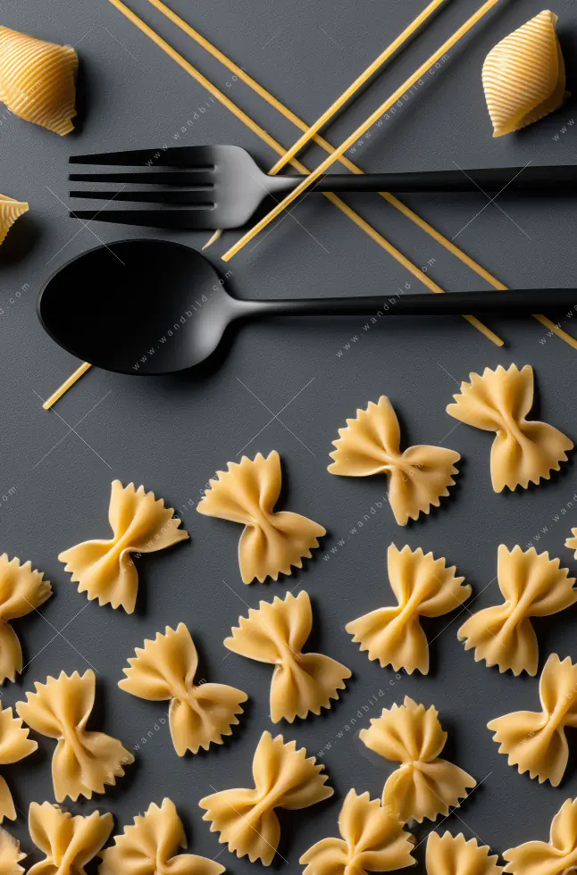 Canvalight® Leuchtbild | Pasta – Stilvoll serviert | Hochformat