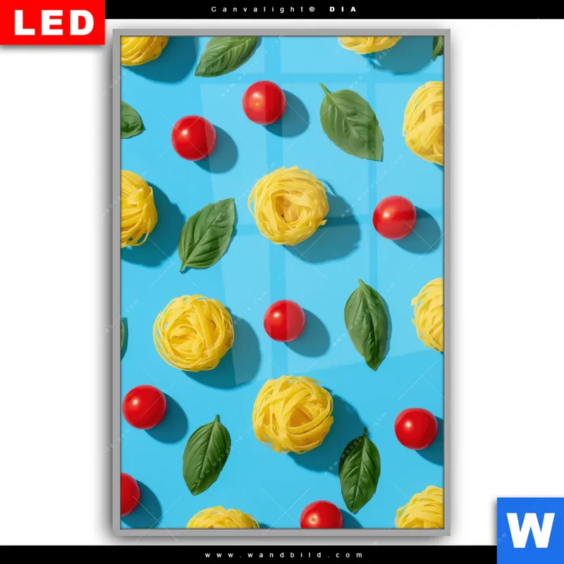 Leuchtbild Acrylglas Canvalight® DIA | Bella Pasta Pop | Hochformat