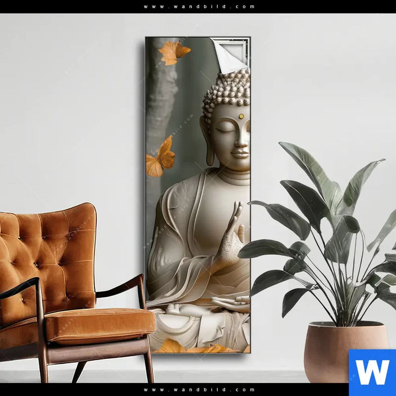 Spannbild | Buddha – Harmonie im Wald | Schmal