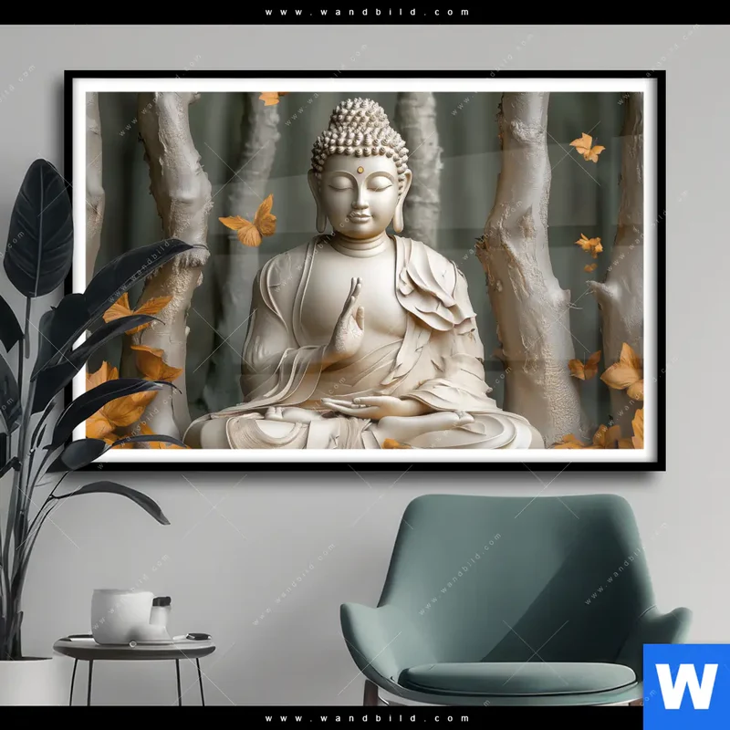 Poster | Buddha – Harmonie im Wald | Querformat