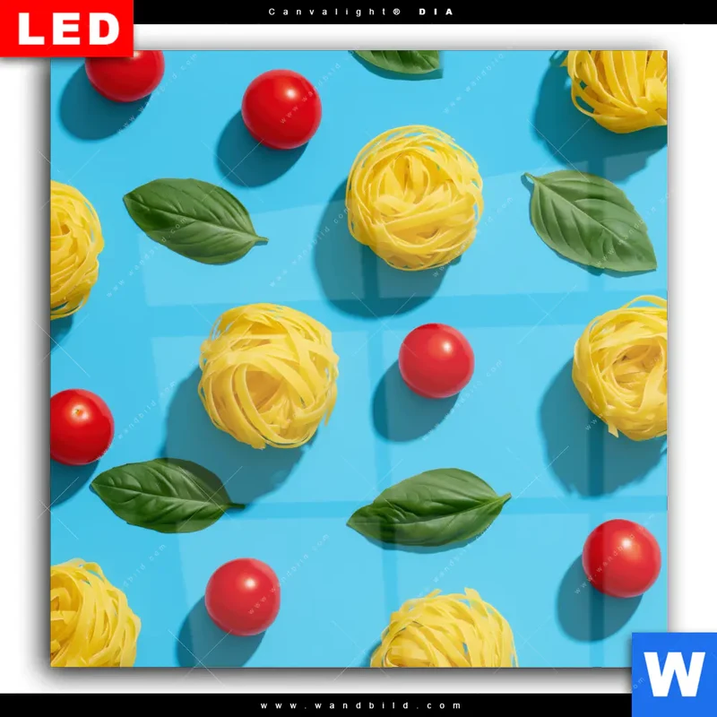 Wechselmotiv Acrylglas Canvalight® DIA | Bella Pasta Pop | Quadrat