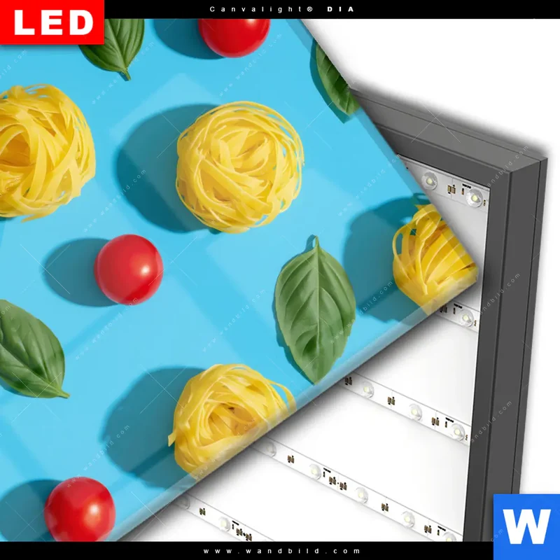 Wechselmotiv Acrylglas Canvalight® DIA | Bella Pasta Pop | Quadrat
