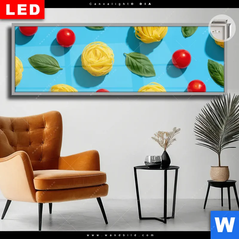Leuchtbild Acrylglas Canvalight® DIA | Bella Pasta Pop | Panorama