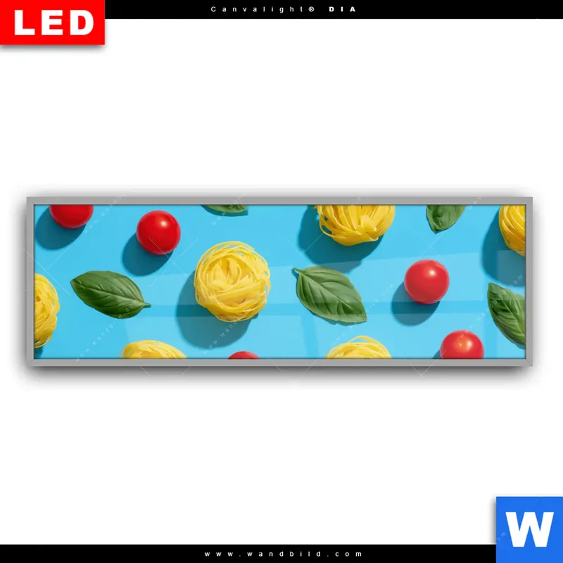 Leuchtbild Acrylglas Canvalight® DIA | Bella Pasta Pop | Panorama