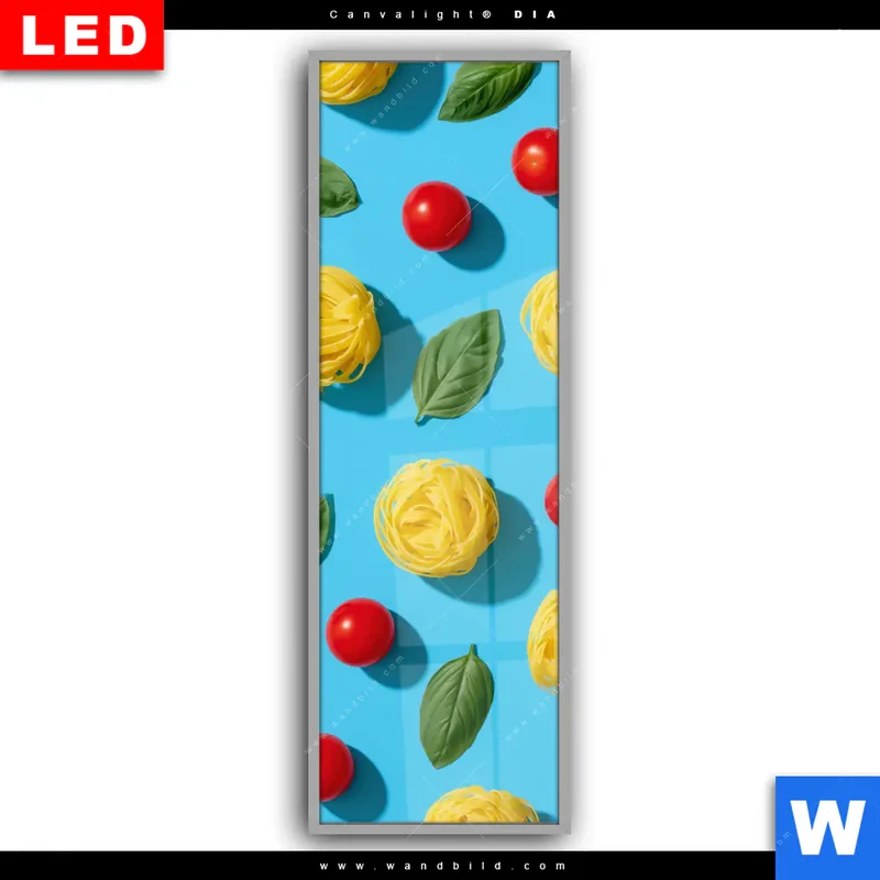 Leuchtbild Acrylglas Canvalight® DIA | Bella Pasta Pop | Schmal