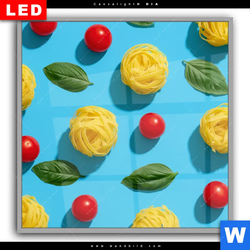 Leuchtbild Acrylglas Canvalight® DIA | Bella Pasta Pop | Quadrat
