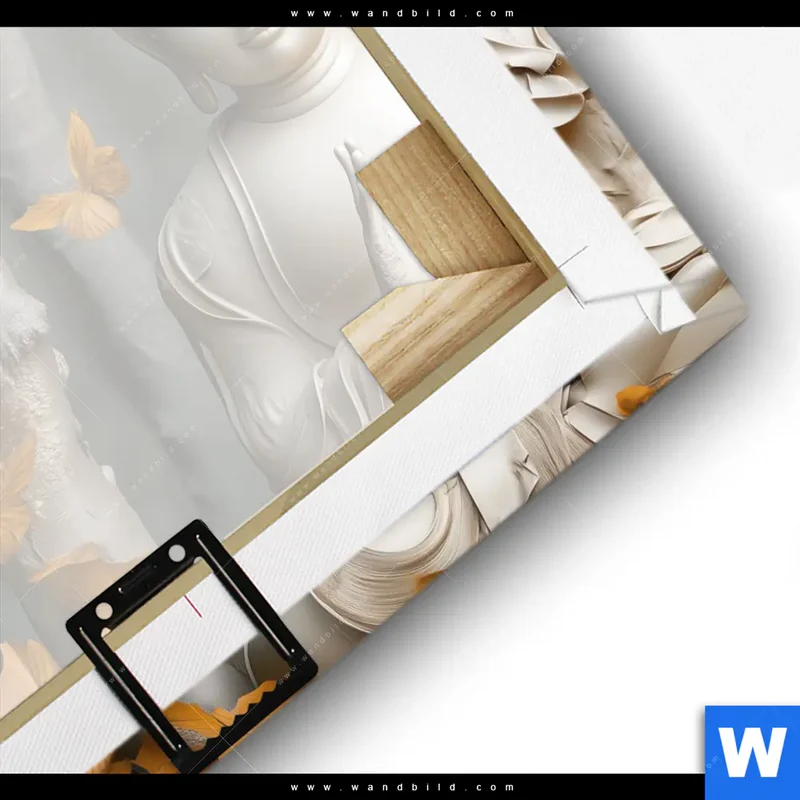 Leinwandbild | Buddha – Harmonie im Wald | Quadrat