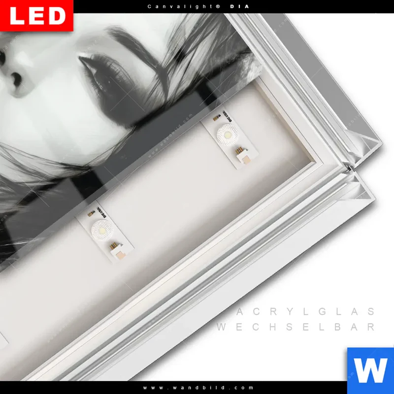 Leuchtbild Acrylglas Canvalight® DIA | Mystic Glamour | Hochformat
