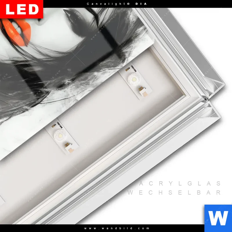 Leuchtbild Acrylglas Canvalight® DIA | Mystic Glamour | Quadrat