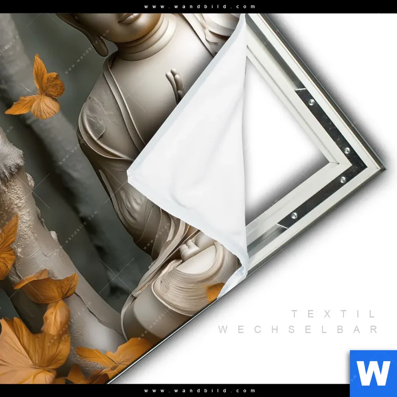 Spannbild | Buddha – Harmonie im Wald | Quadrat