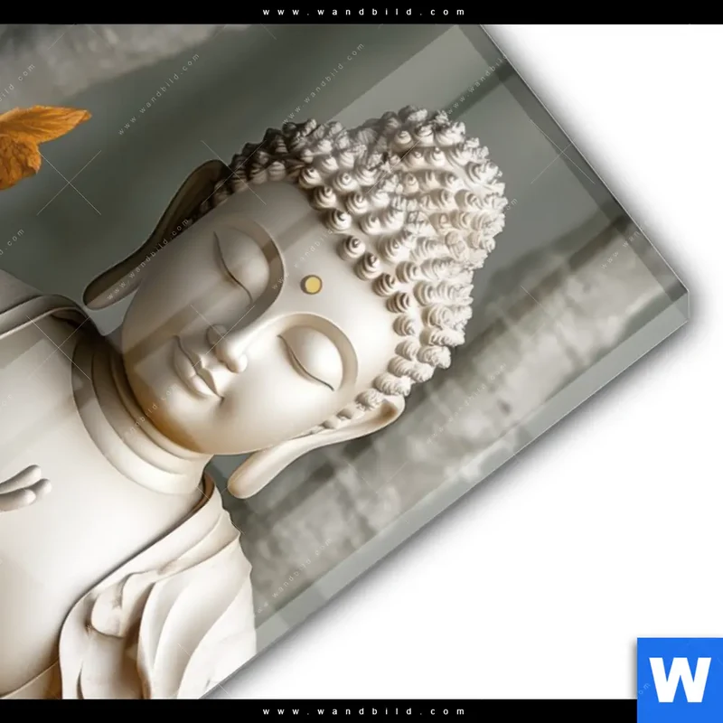 Acrylglasbild | Buddha – Harmonie im Wald | Hochformat