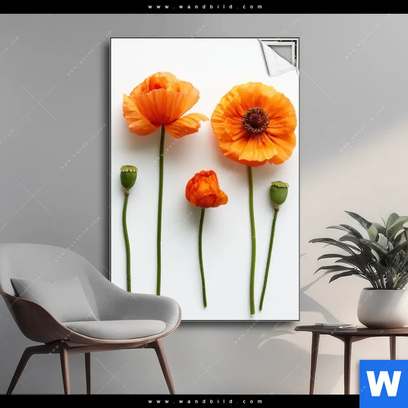 Spannbild | Mohnblumen in voller Blüte | Hochformat