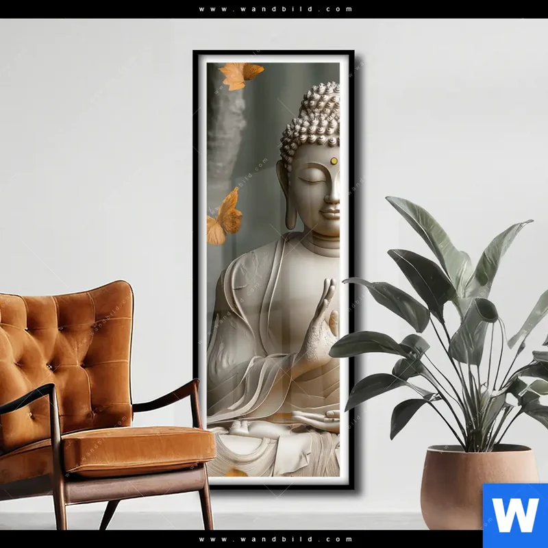 Poster | Buddha – Harmonie im Wald | Schmal