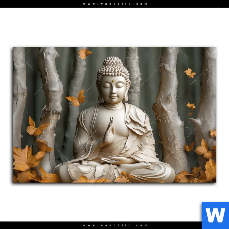Spannbild | Buddha – Harmonie im Wald | Querformat
