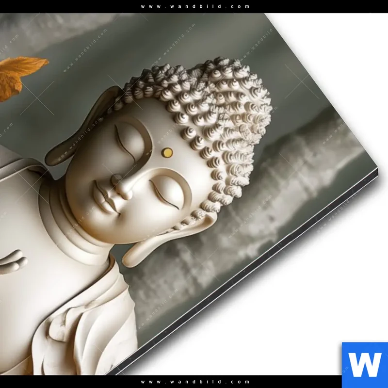 Alu-Dibond Bild | Buddha – Harmonie im Wald | Hochformat