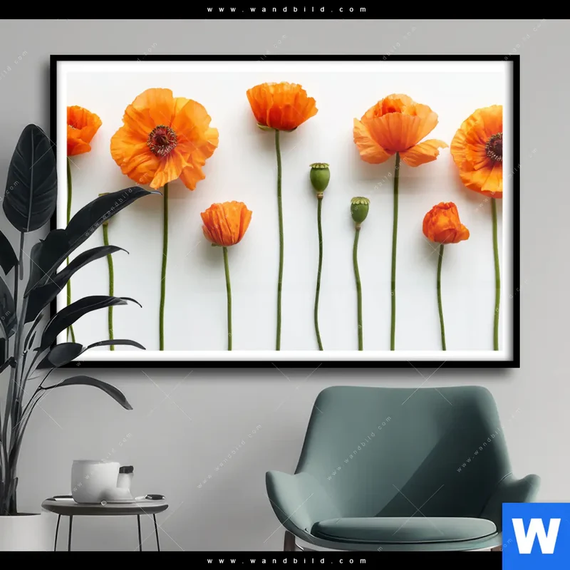 Poster | Mohnblumen in voller Blüte | Querformat