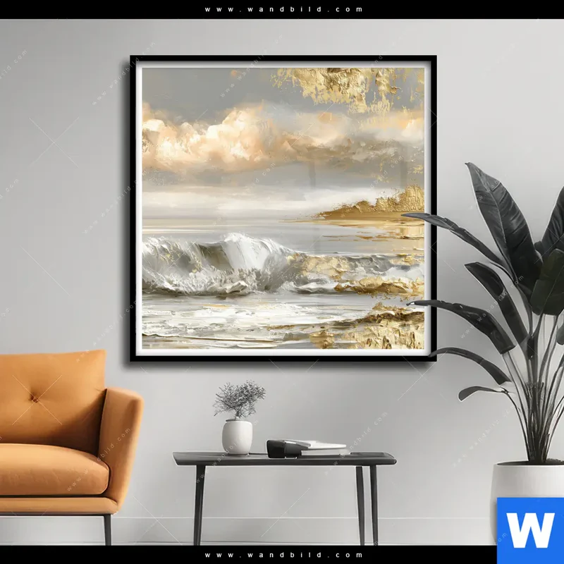 Poster | Goldene Gezeiten | Quadrat