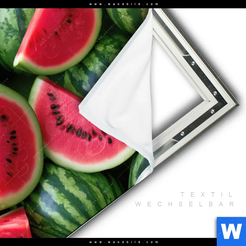 Spannbild | Wassermelonen - Rubinrote Verführung | Quadrat