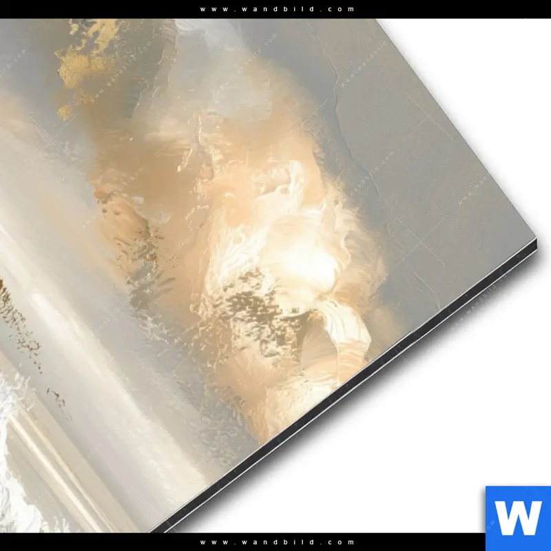 Alu-Dibond Bild | Goldene Gezeiten | Hochformat