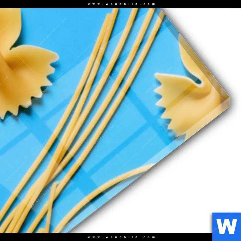 Acrylglasbild | Pasta-Design - Moderne Küchenkunst | Schmal